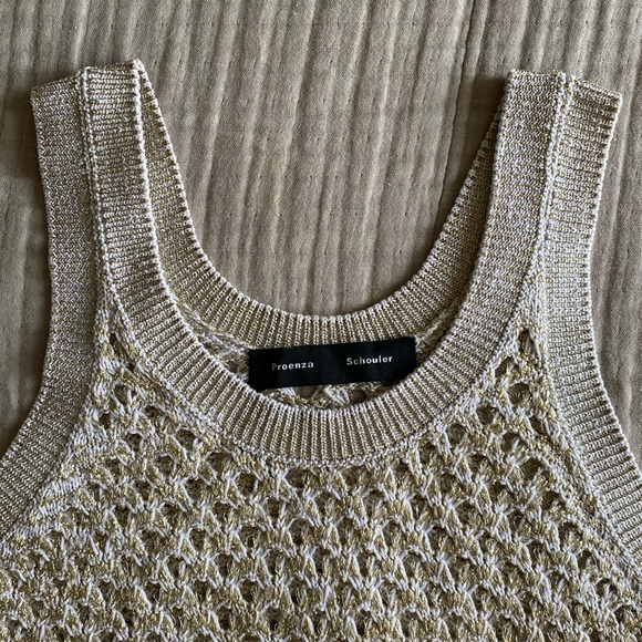 Proenza Schouler Metallic Mesh Tank Top - Picture 12 of 15
